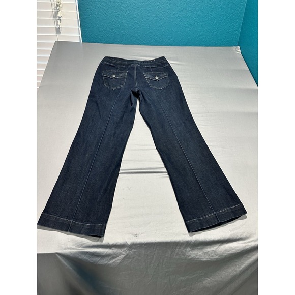 VTG Earl Women's Jeans Wide Leg Dark Wash 12P - Picture 11 of 14